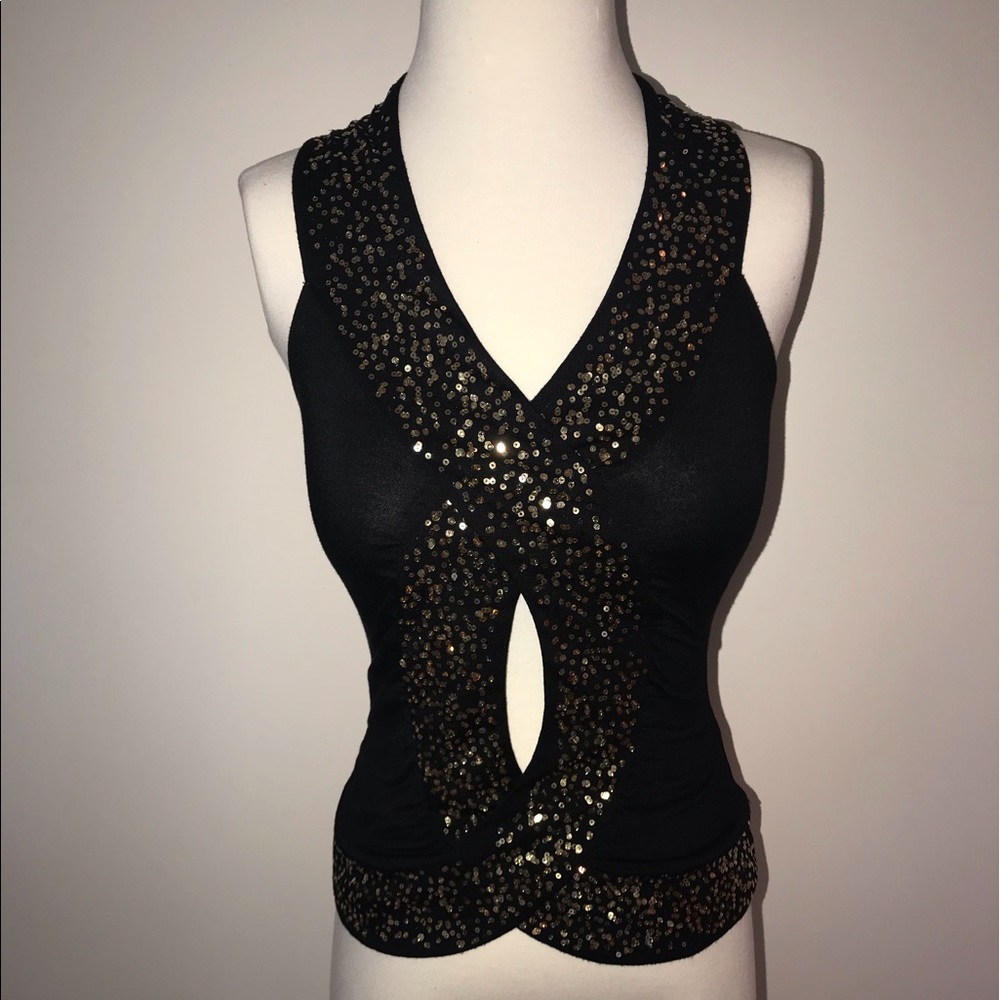 Black tank top